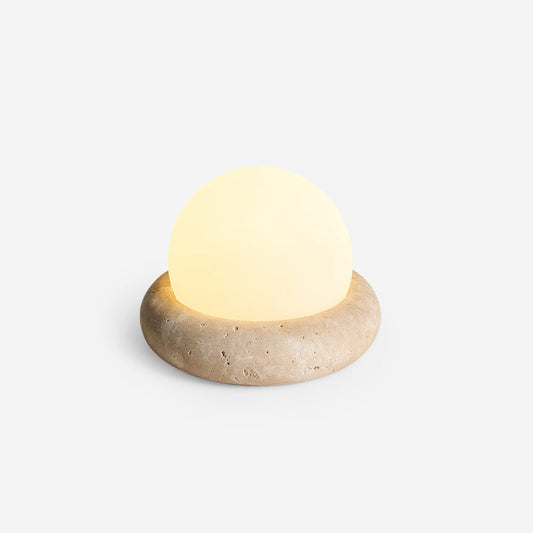 Orlando Wabi-Sabi Travertine Table Lamp