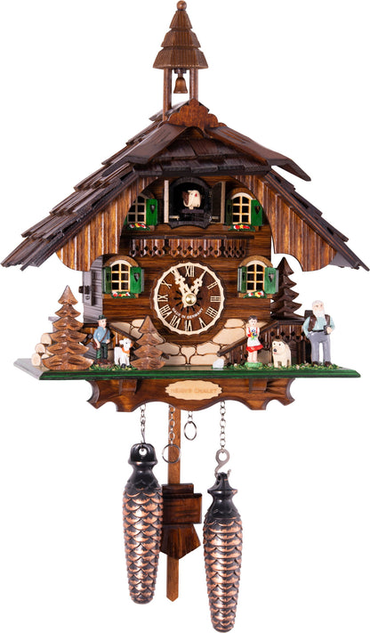 Almvera Alpine Chalet Wood Cuckoo Clock
