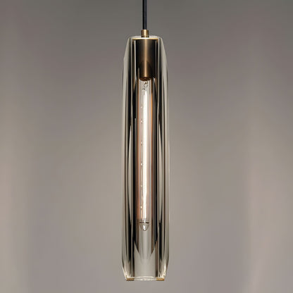 Brass Crystal Rod Pendant Light