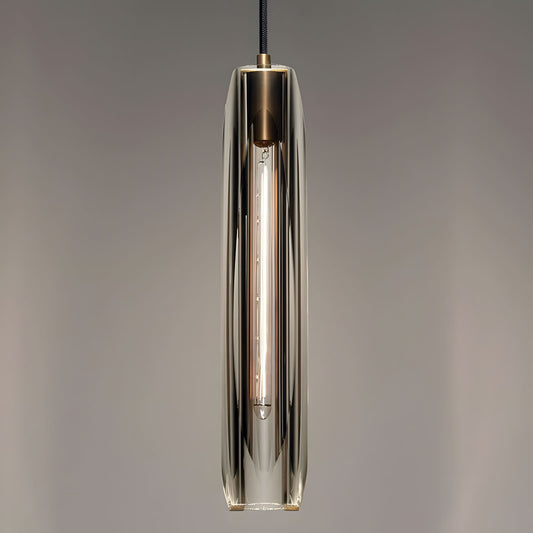 Brass Crystal Rod Pendant Light