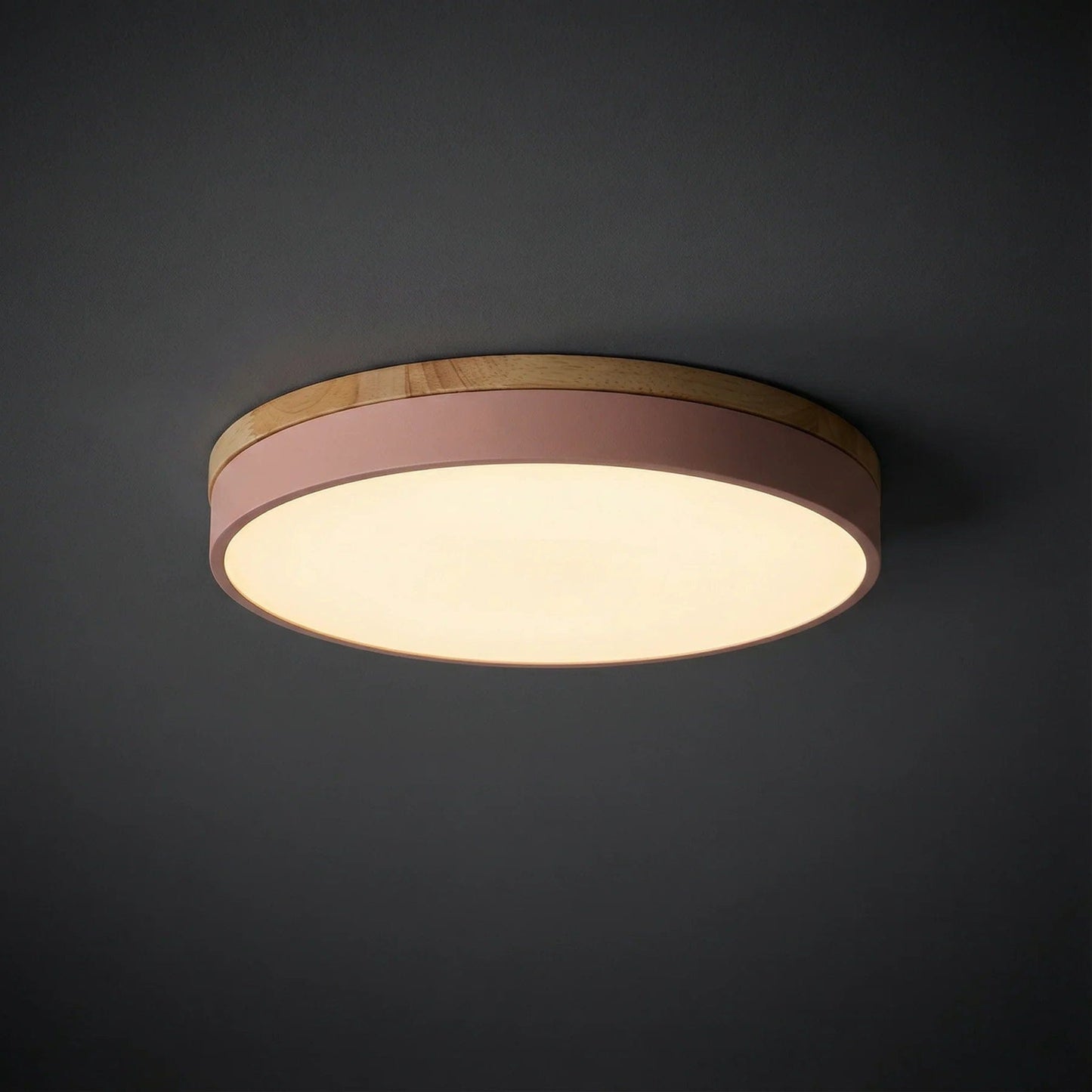 Dimmable Wood Panel Ceiling Light
