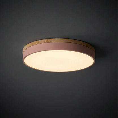Dimmable Wood Panel Ceiling Light