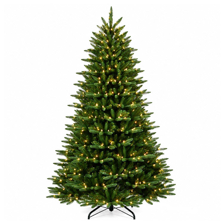 Caldewyn Classic PE/PVC 7.5ft Pre-Lit Christmas Tree