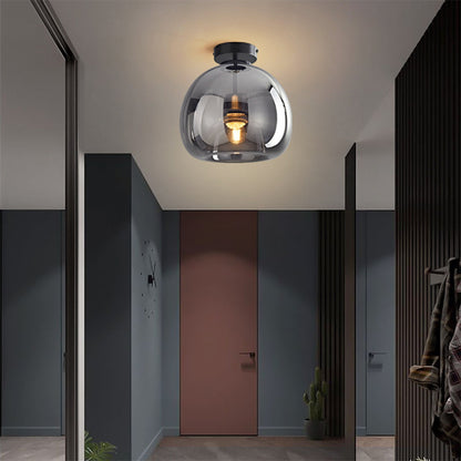 Velsora Modern Copper Glass Ceiling Light