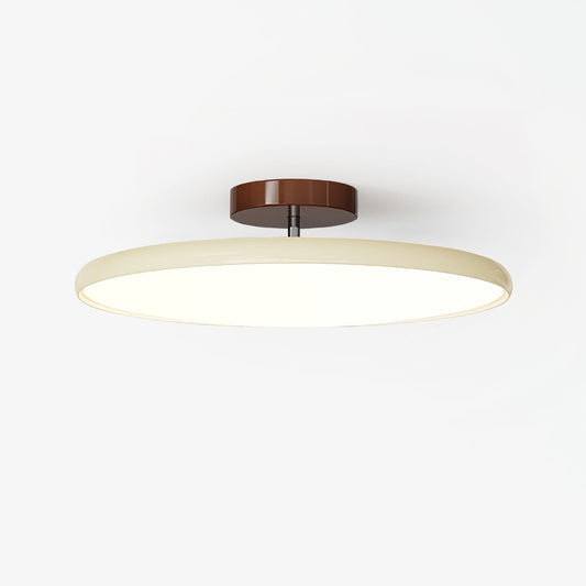 Round Wood Swivel Ceiling Light