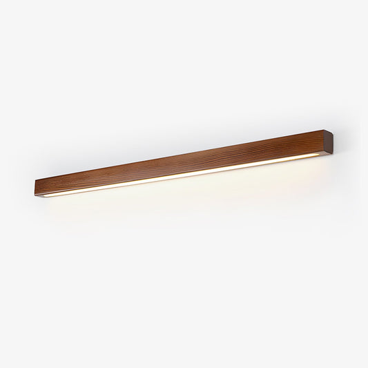 Slim Wood Linear Wall Light