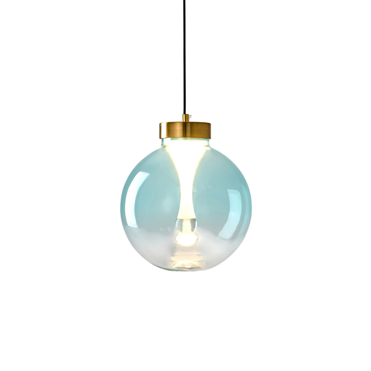 Tinted Glass Globe Pendant Light