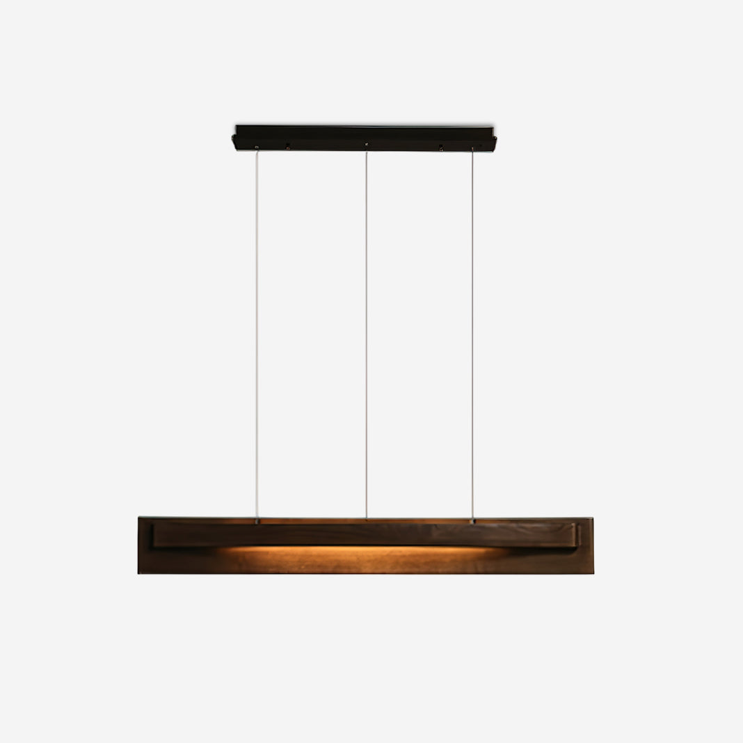 Linear Wood LED Chandelier