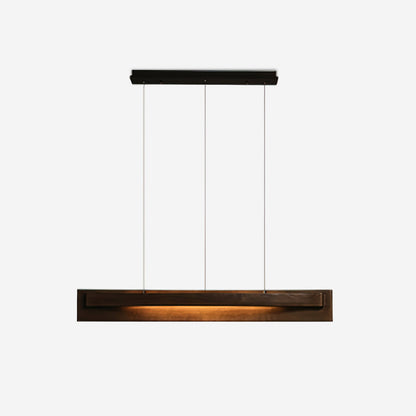 Linear Wood LED Chandelier
