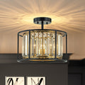Open Frame Crystal Ceiling Light