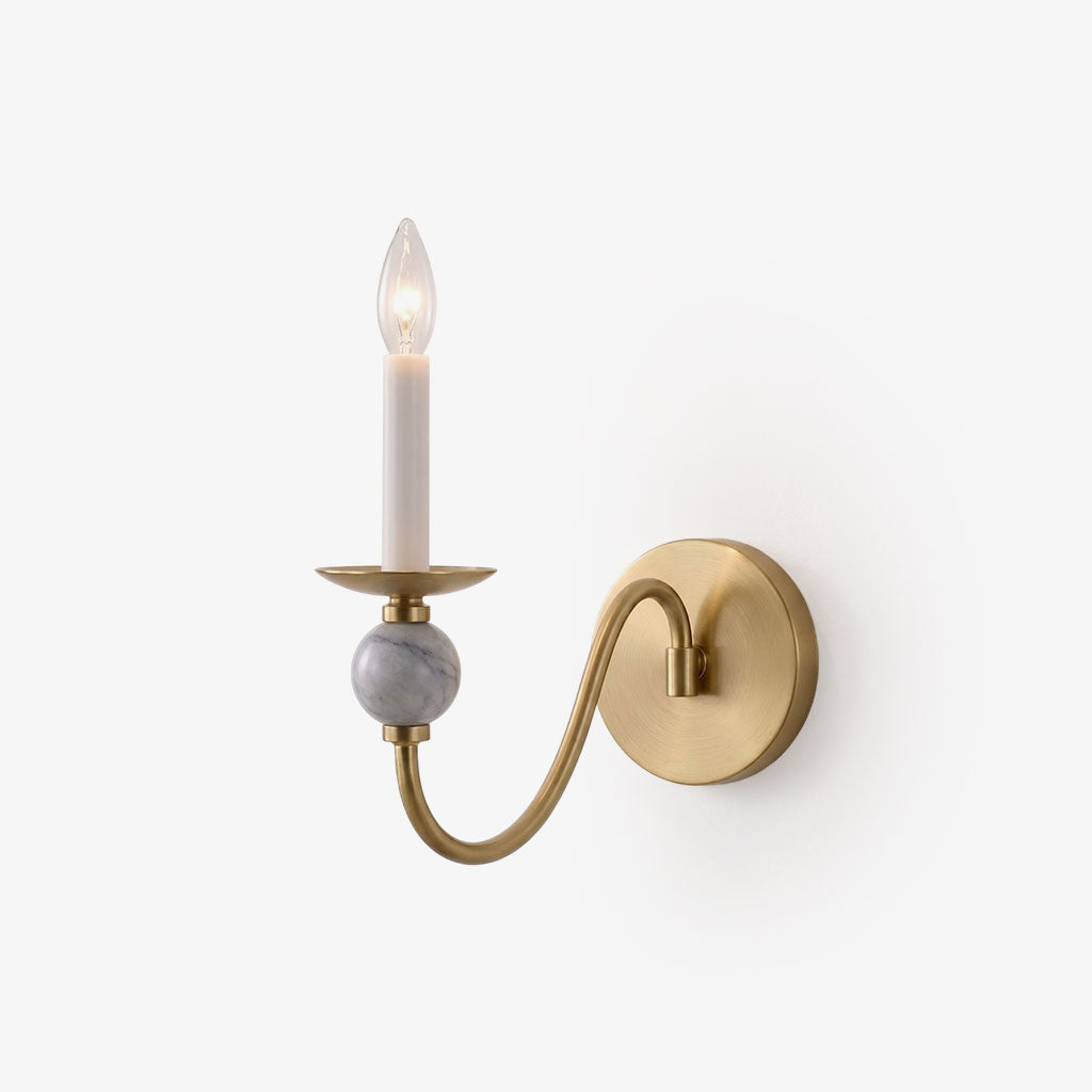 Marble Ball Wall Sconce