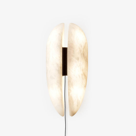 Alabaster Panel Plug-In Sconce