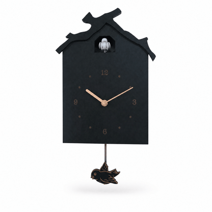 Dunmere Minimalist Wood Pendulum Cuckoo Clock