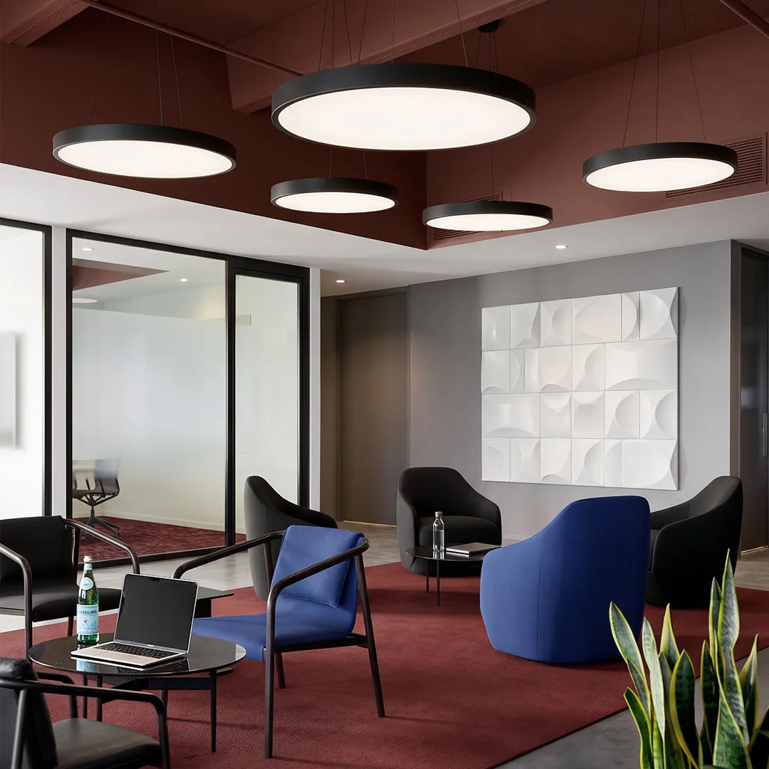 Circular Metal Ring Pendant Light