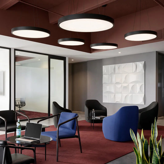 Circular Metal Ring Pendant Light