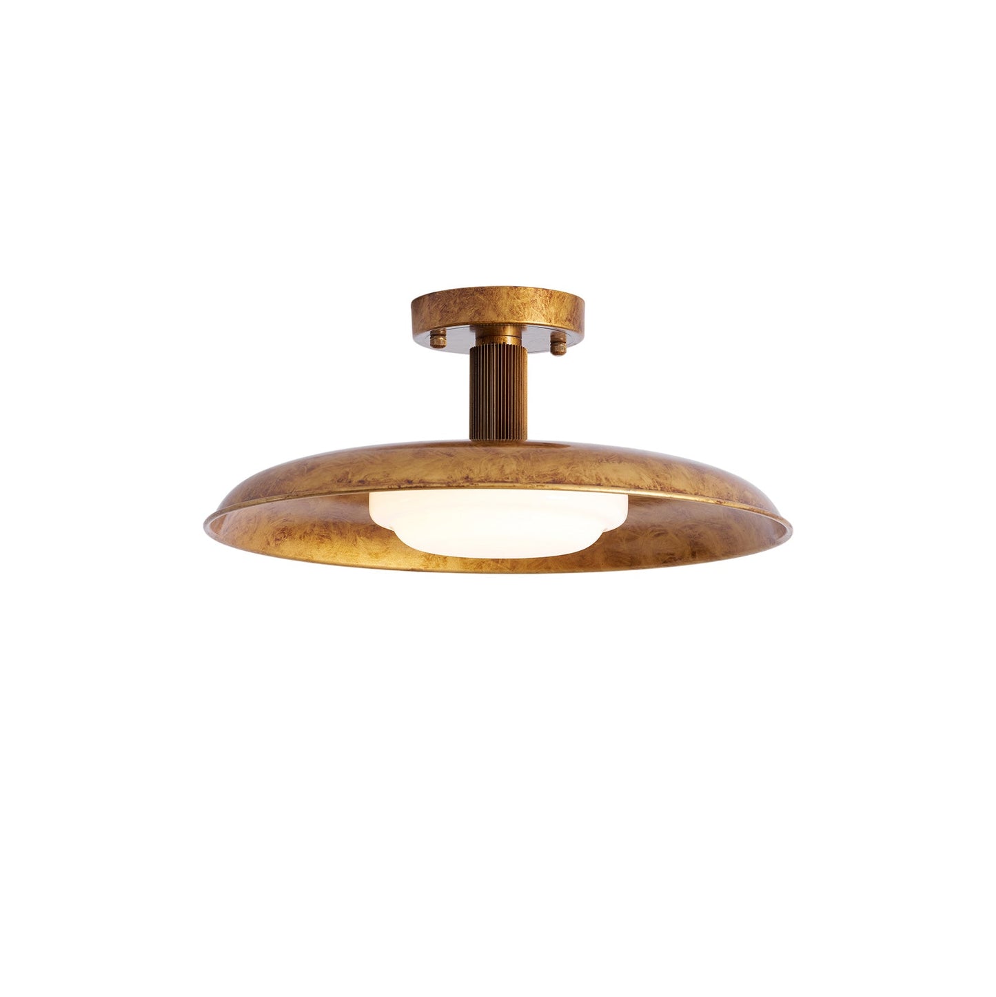 Wide Disc Flush Ceiling Light