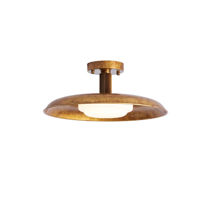 Wide Disc Flush Ceiling Light