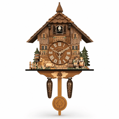 Brenvika Alpine MDF Pendulum Cuckoo Clock