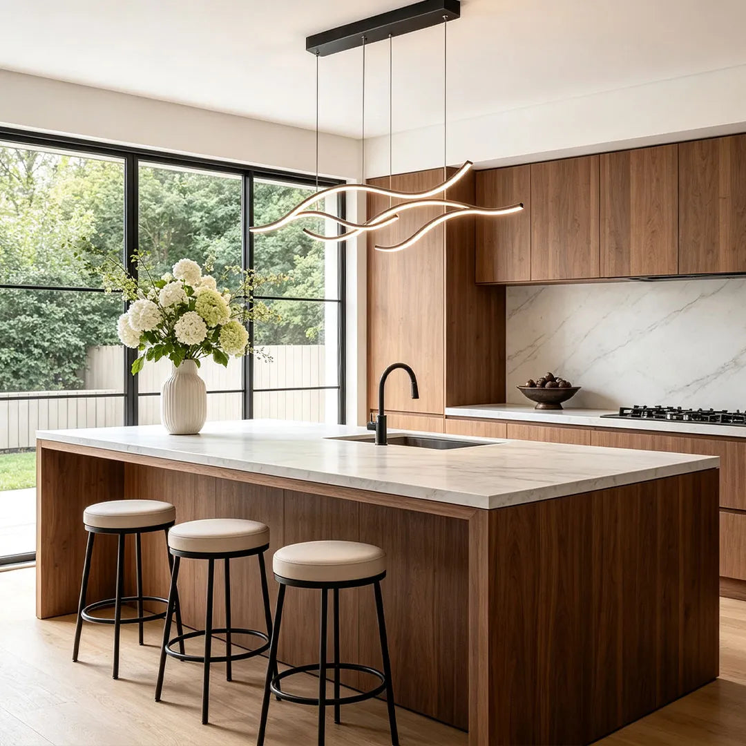 Flowing Ribbon LED Pendant Light