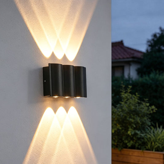 Wave LED Outdoor Wall Light