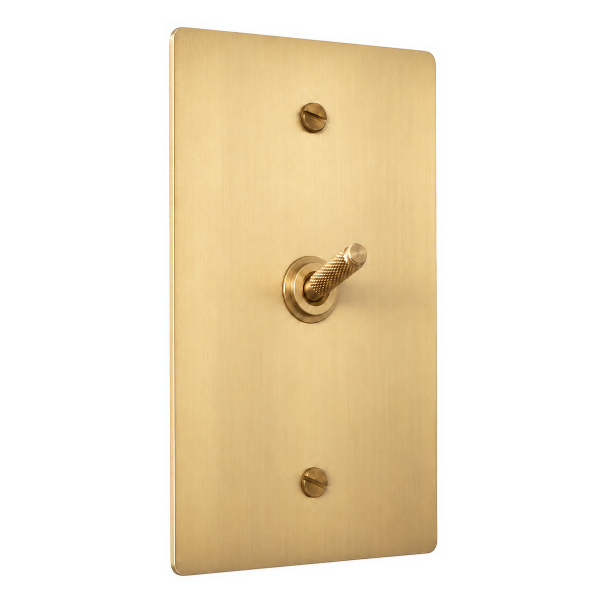Lumareth Industrial Brass Knurled Toggle Switch
