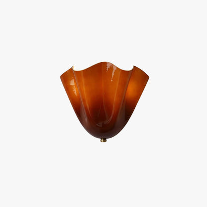 Draped Glass Wall Light