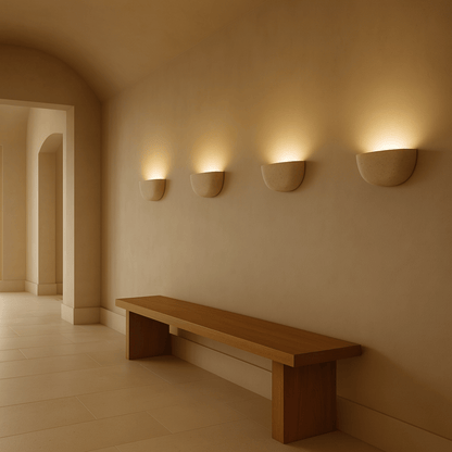 Cavelle Wabi-Sabi Travertine Wall Sconce
