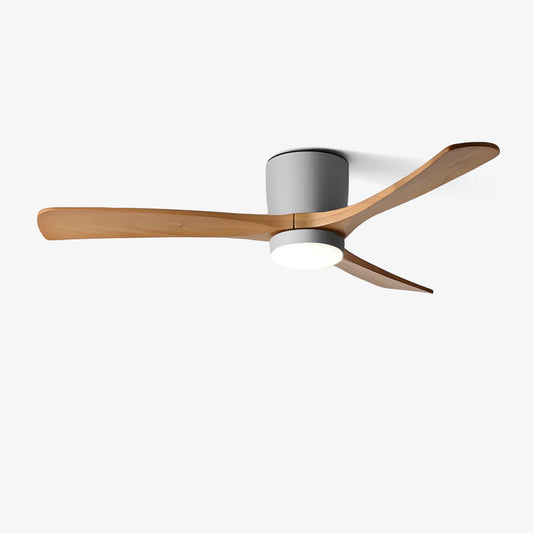 Sycamore Wood Flush Ceiling Fan
