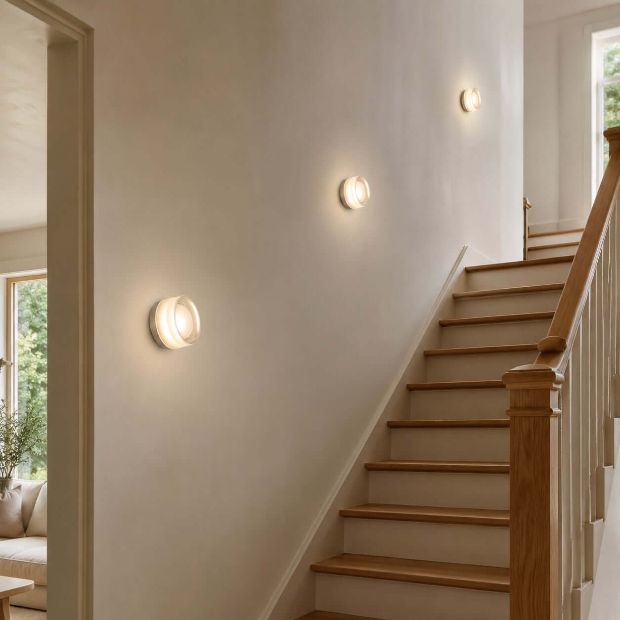 Round Coloured Wall Light