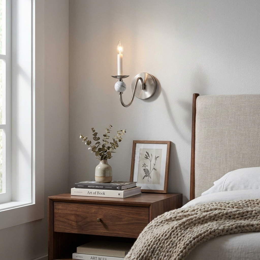 Marble Ball Wall Sconce