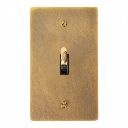 Ivarelle Vintage Solid Brass 1-Gang Toggle Switch