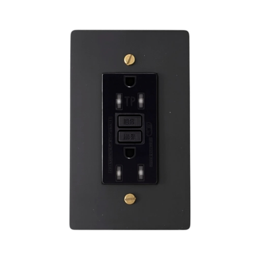Dellmora Minimalist Brass GFCI Outlet