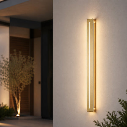 Linear Iron Acrylic Wall Light