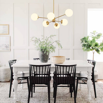 Spunik Opal Sphere Chandelier