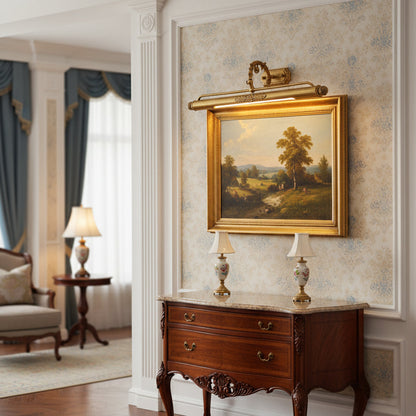 Ornate Brass Picture Wall Light