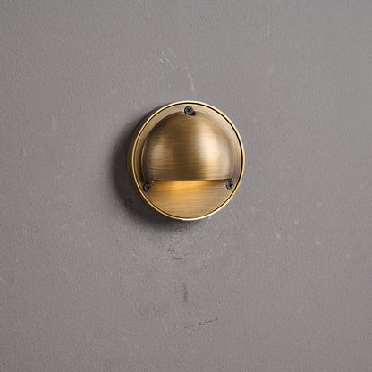 Compact Brass Wall Sconce