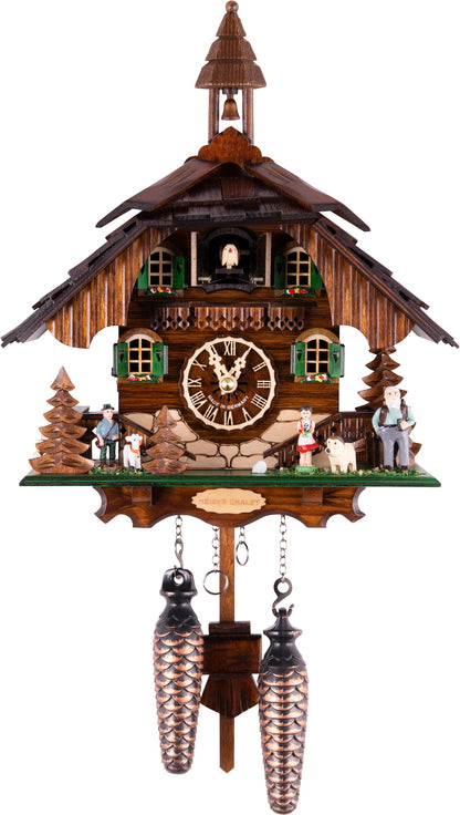 Almvera Alpine Chalet Wood Cuckoo Clock