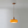 Pebble Glass Wood Pendant Light