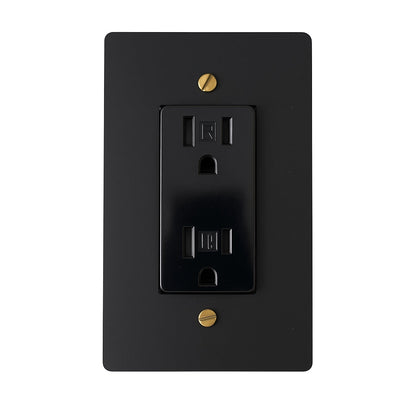 Corvanel Traditional Brass Duplex Socket Outlet