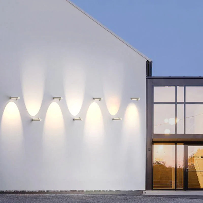Metal Cylinder Outdoor Wall Light