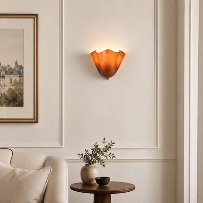 Draped Glass Wall Light
