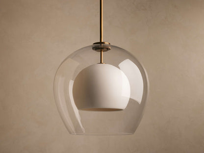 Double Dome Glass Pendant