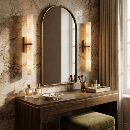 Slim Alabaster Bar Wall Light