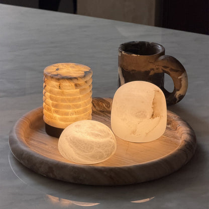 Alabaster Stone Cordless Table Lamp