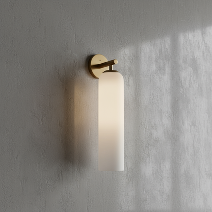 Lumessa Minimalist Glass Cylinder Wall Light