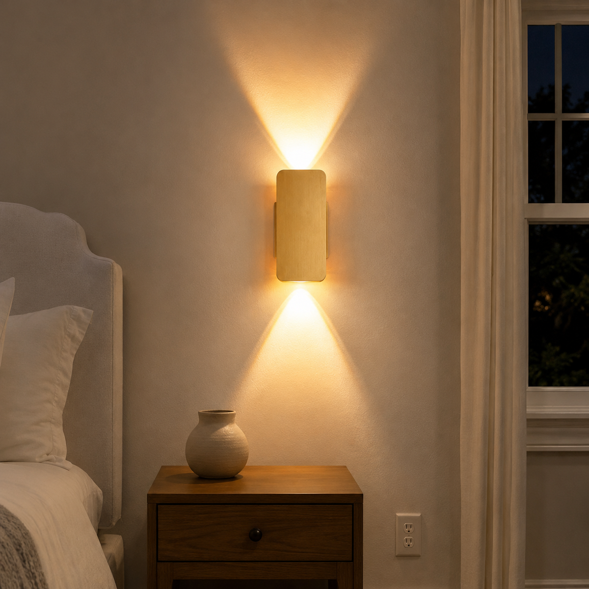 Rectangular Metal LED Wall Light