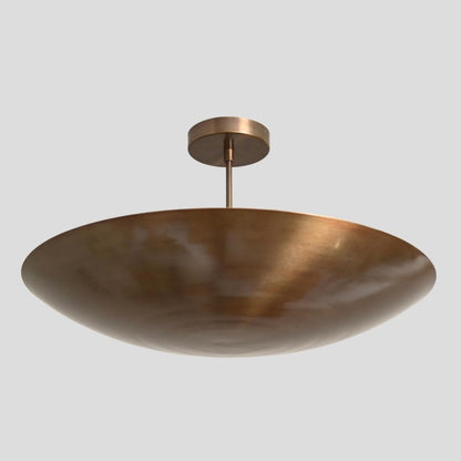 Domavell Mid-Century Brass Dome Chandelier