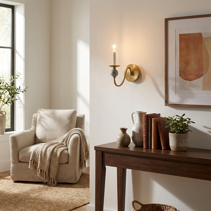 Marble Ball Wall Sconce