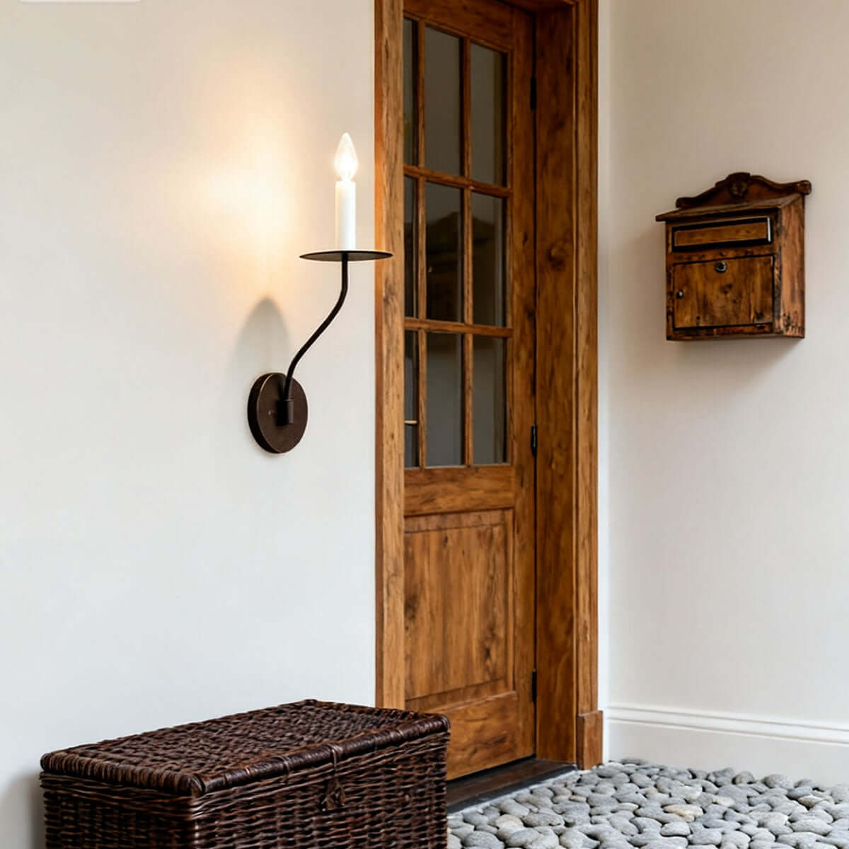 Candlestick Brass Wall Sconce