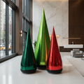 Glintora Modern Metallic PVC Inflatable Christmas Tree